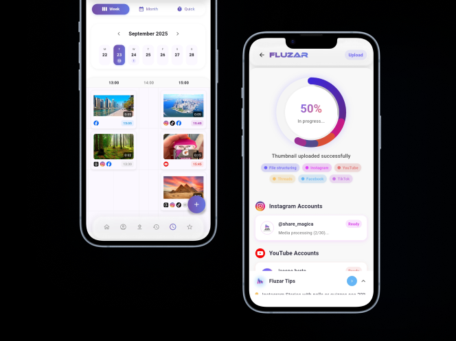 Fluzar Content Scheduling